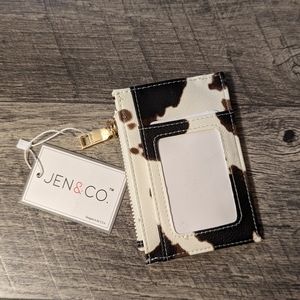 Jen & Co. Cow print wallet